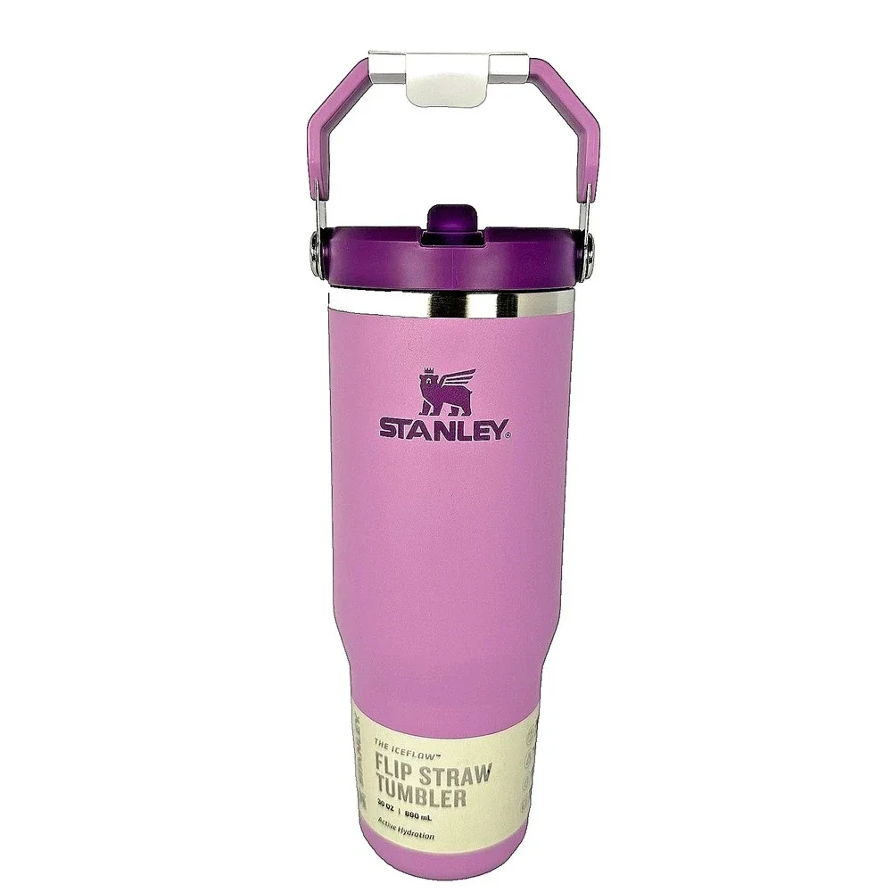 Stanley Tumbler Purple Lavender IceFlow Flip Straw 30oz Insulated Leak Resistant